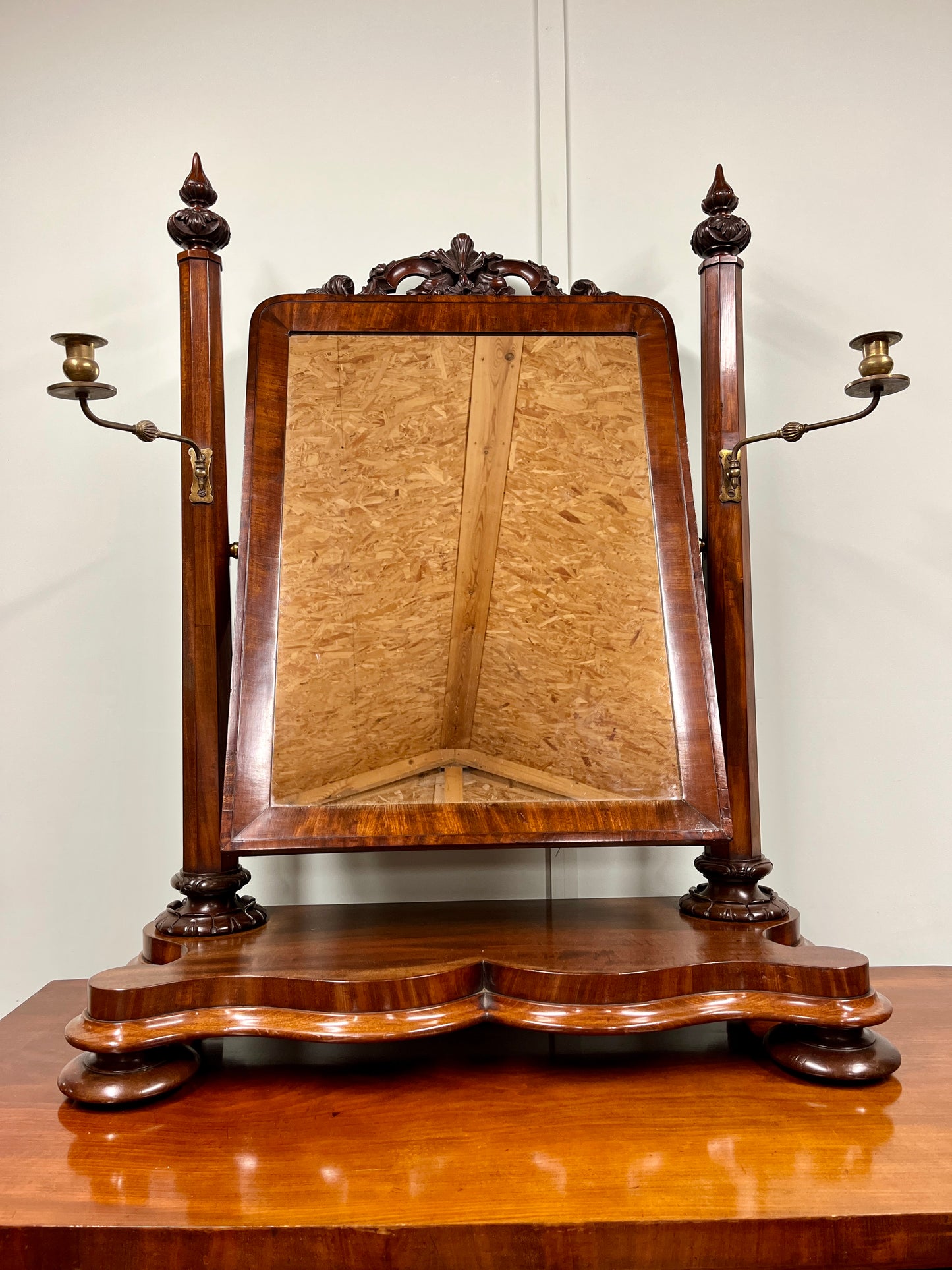19th century toilet mirror