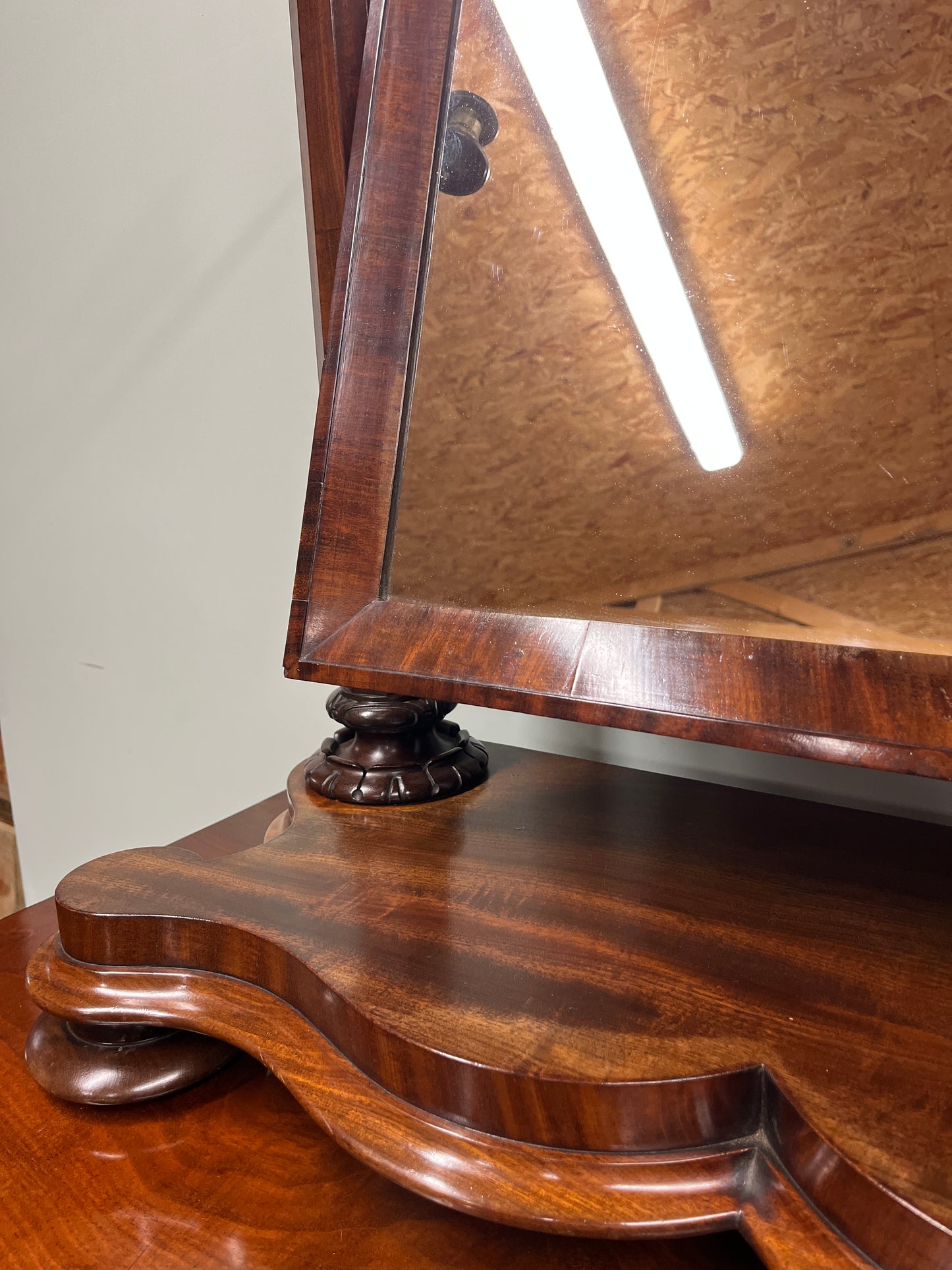 19th century toilet mirror