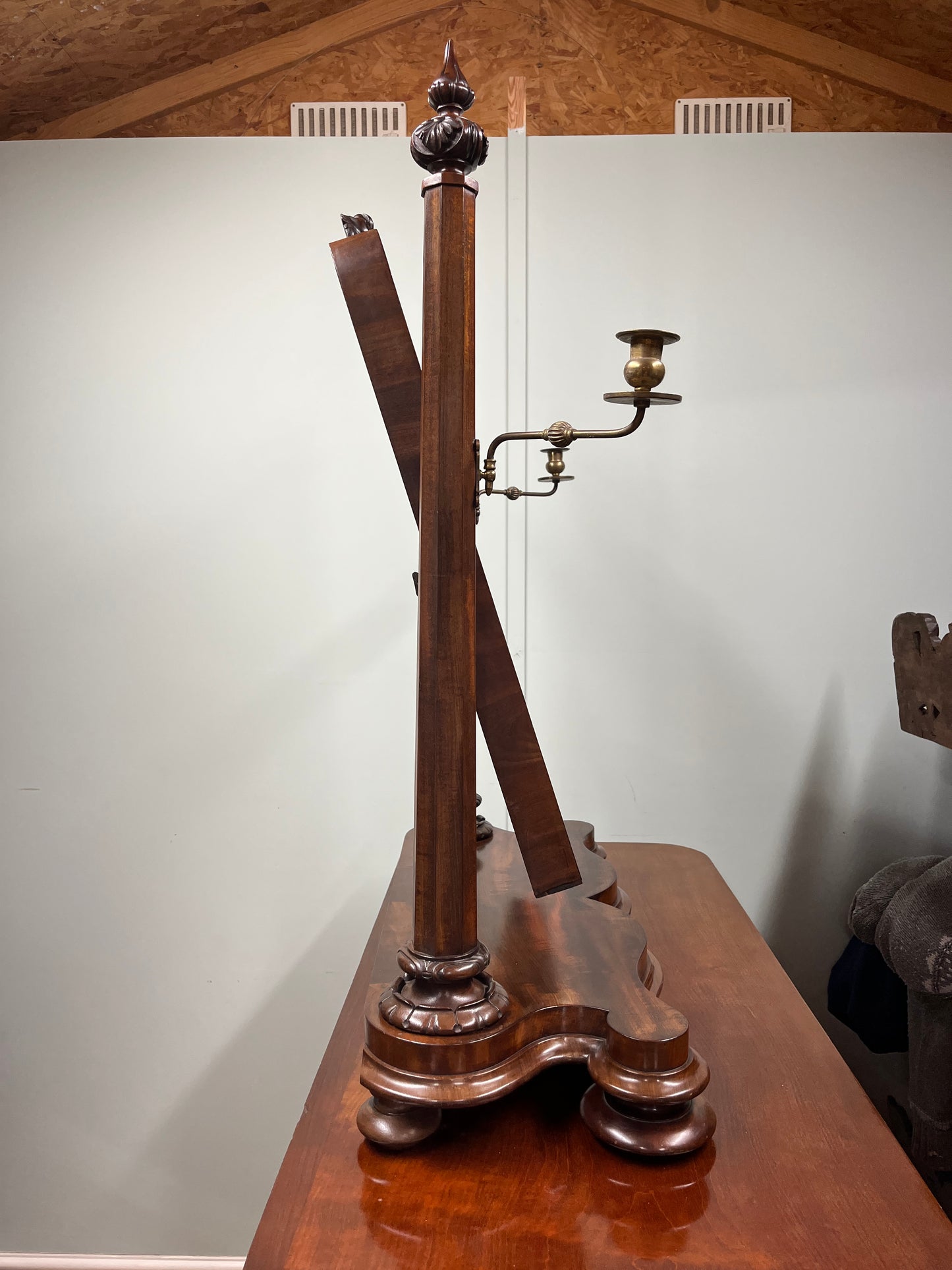 19th century toilet mirror