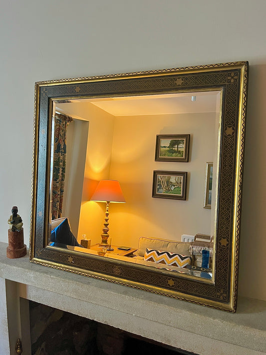 19th century painted mirror