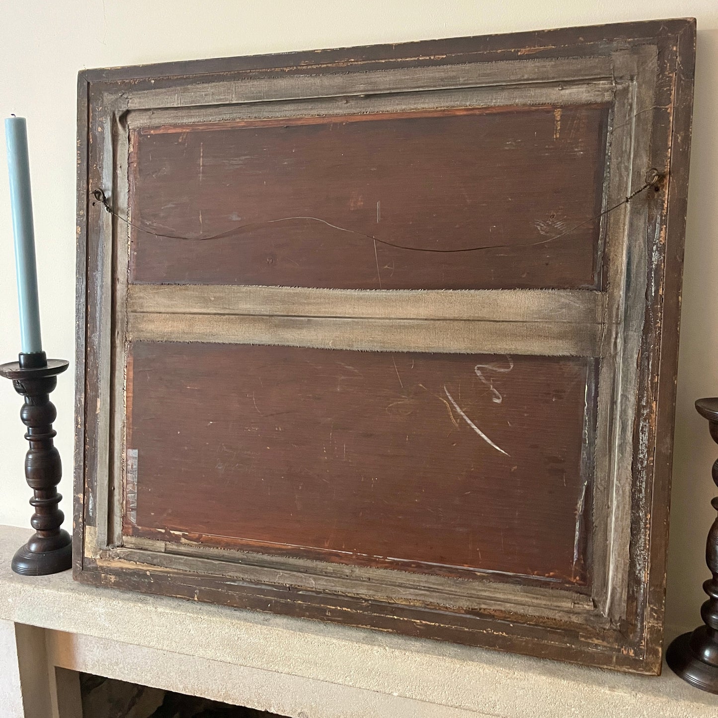19th century painted mirror