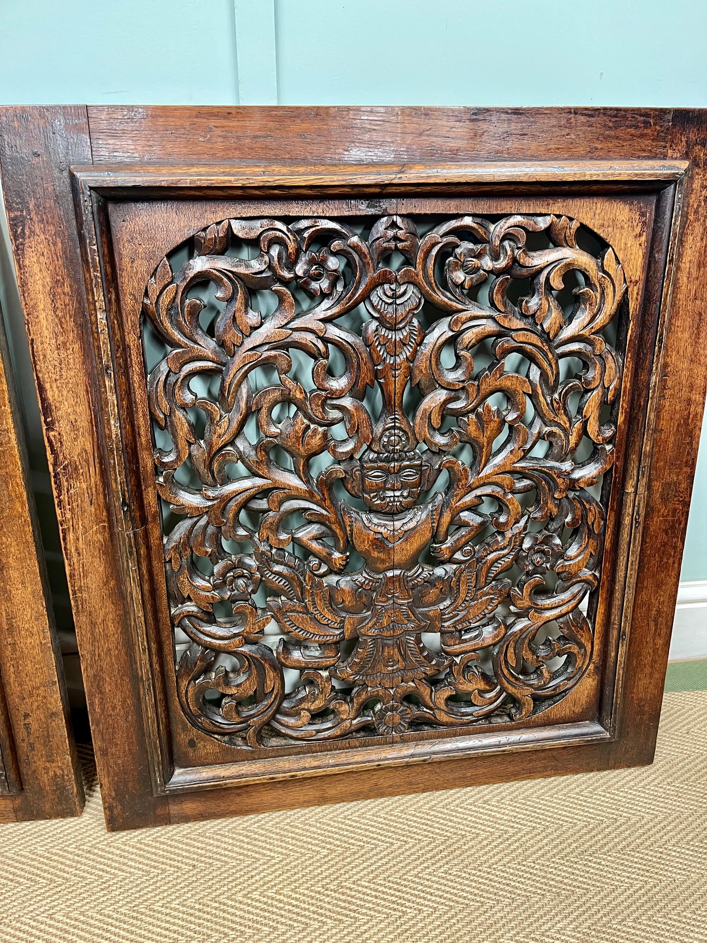 Pair of 19th century Burmese panels