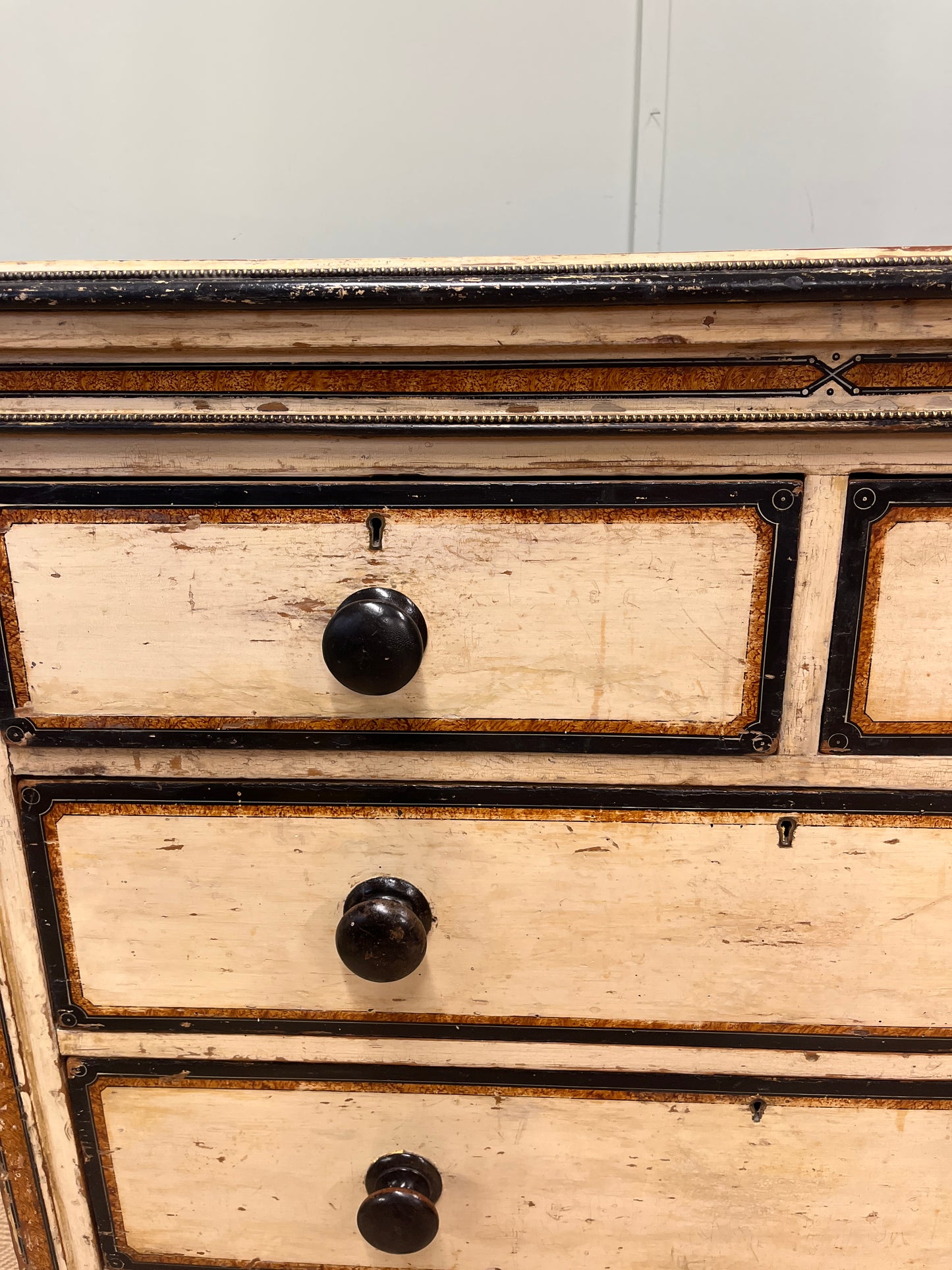 19th century painted chest of drawers