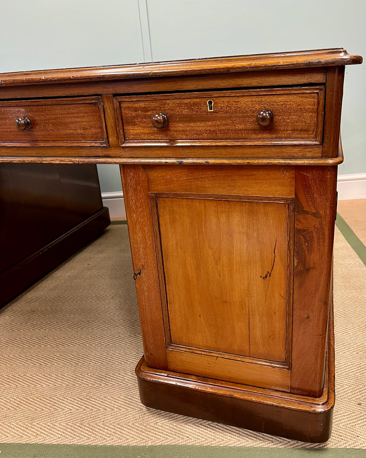 19th century mahogany partners desk