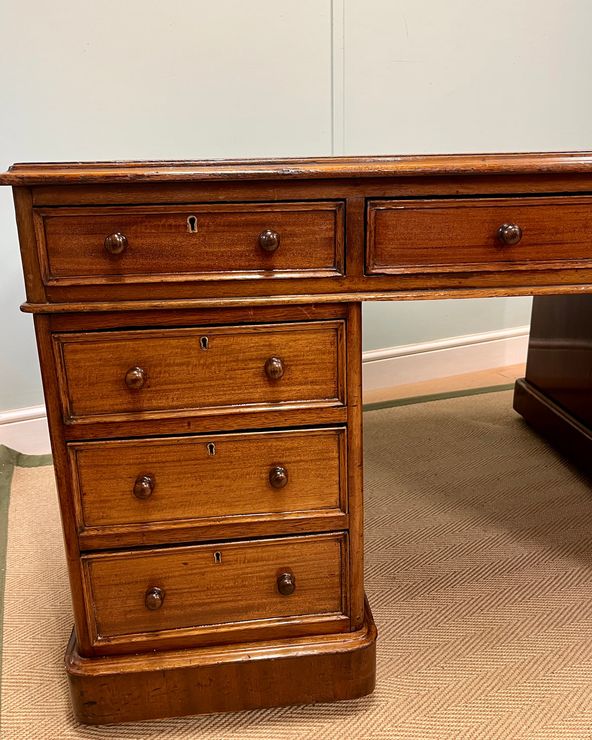 19th century mahogany partners desk