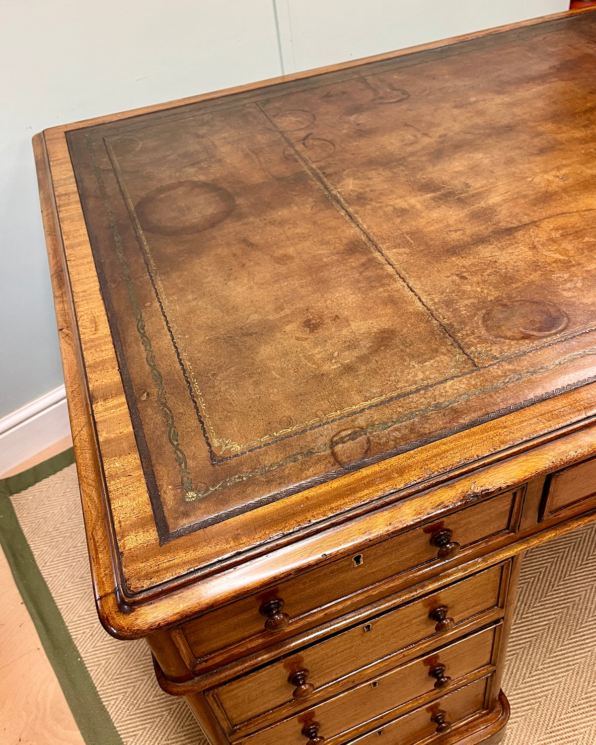19th century mahogany partners desk