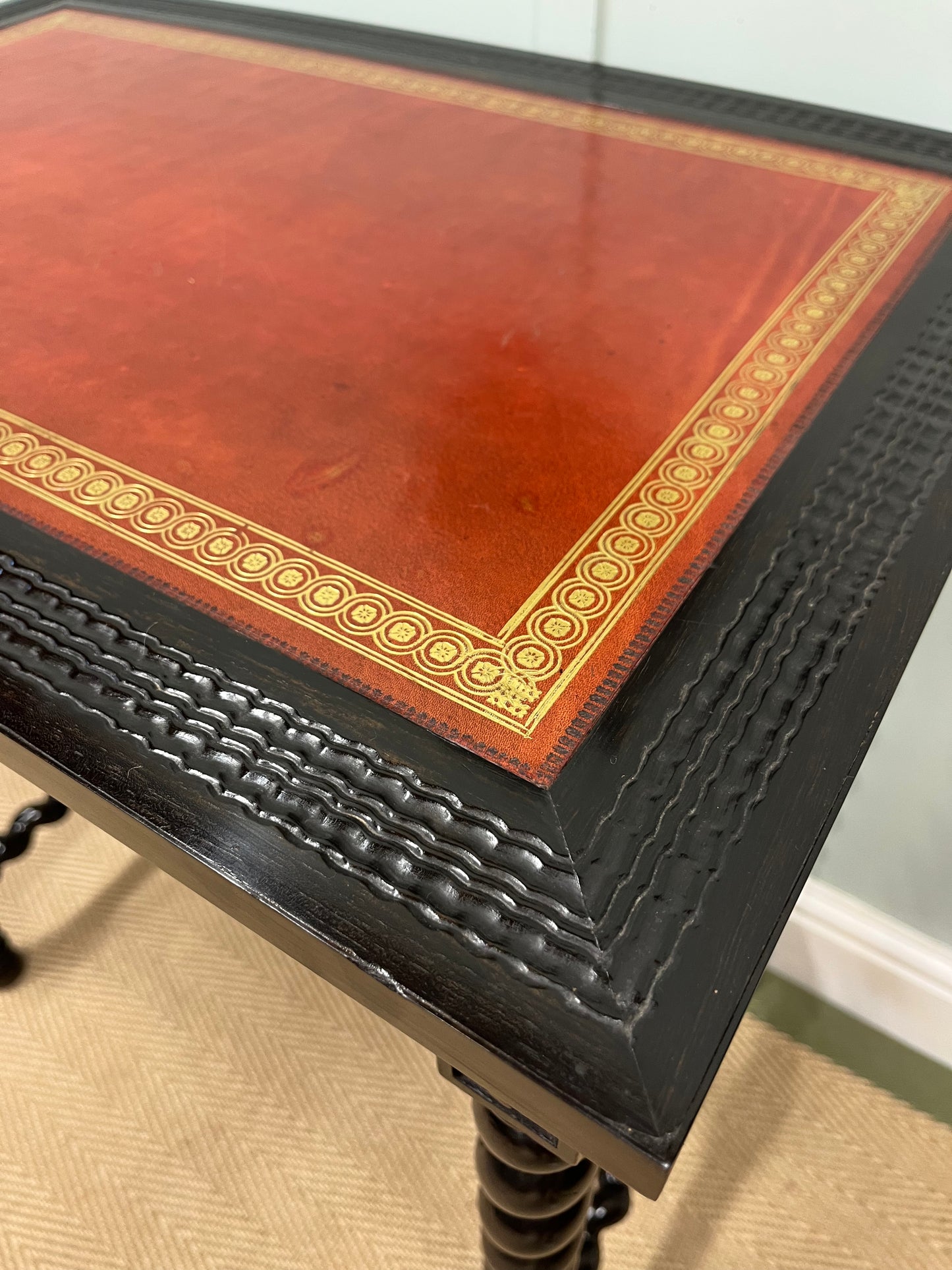 19th century ebonised table