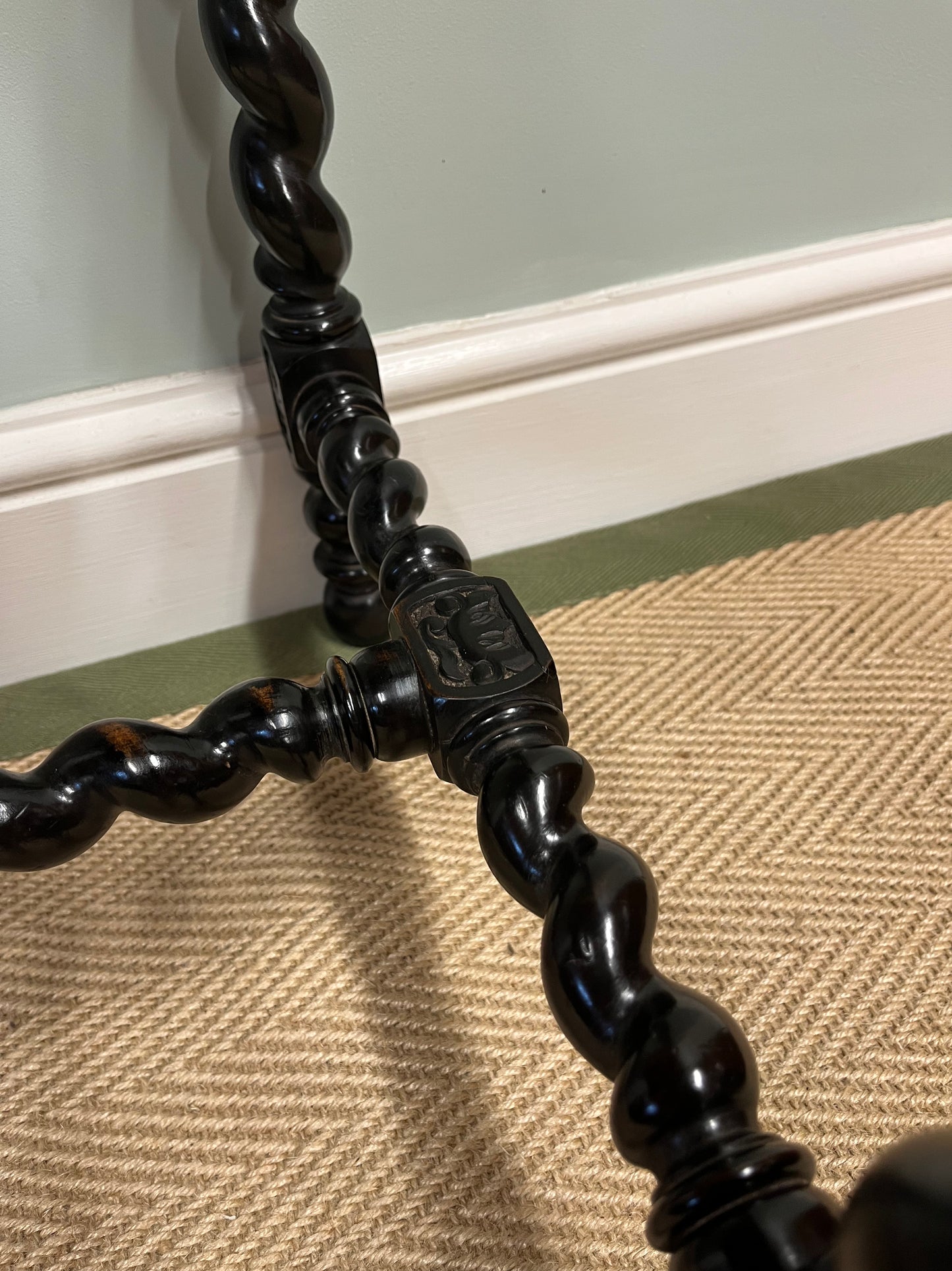 19th century ebonised table