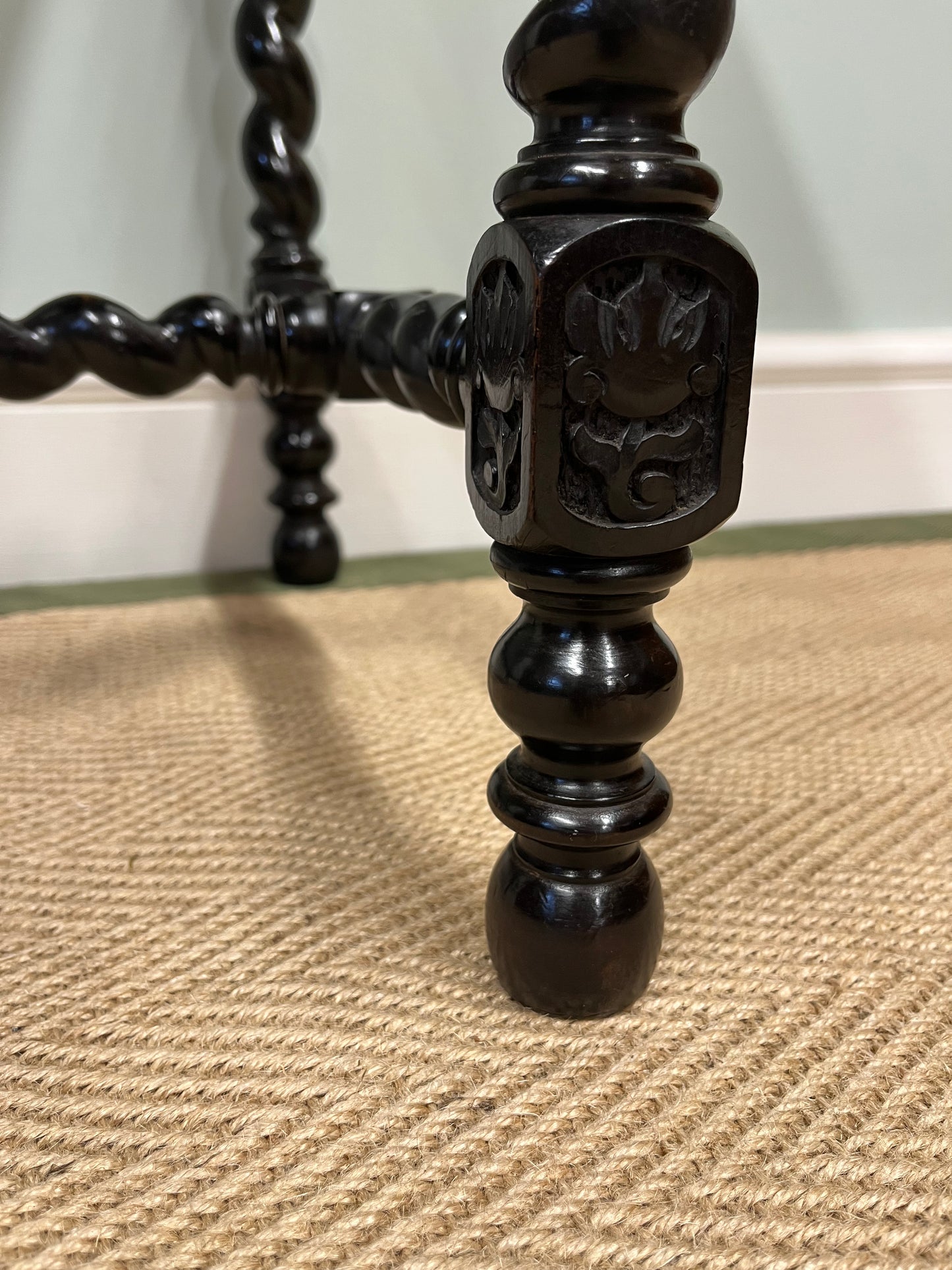 19th century ebonised table