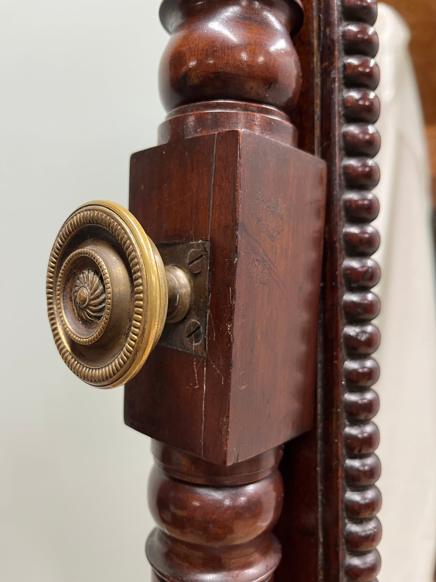 19th century mahogany cheval mirror