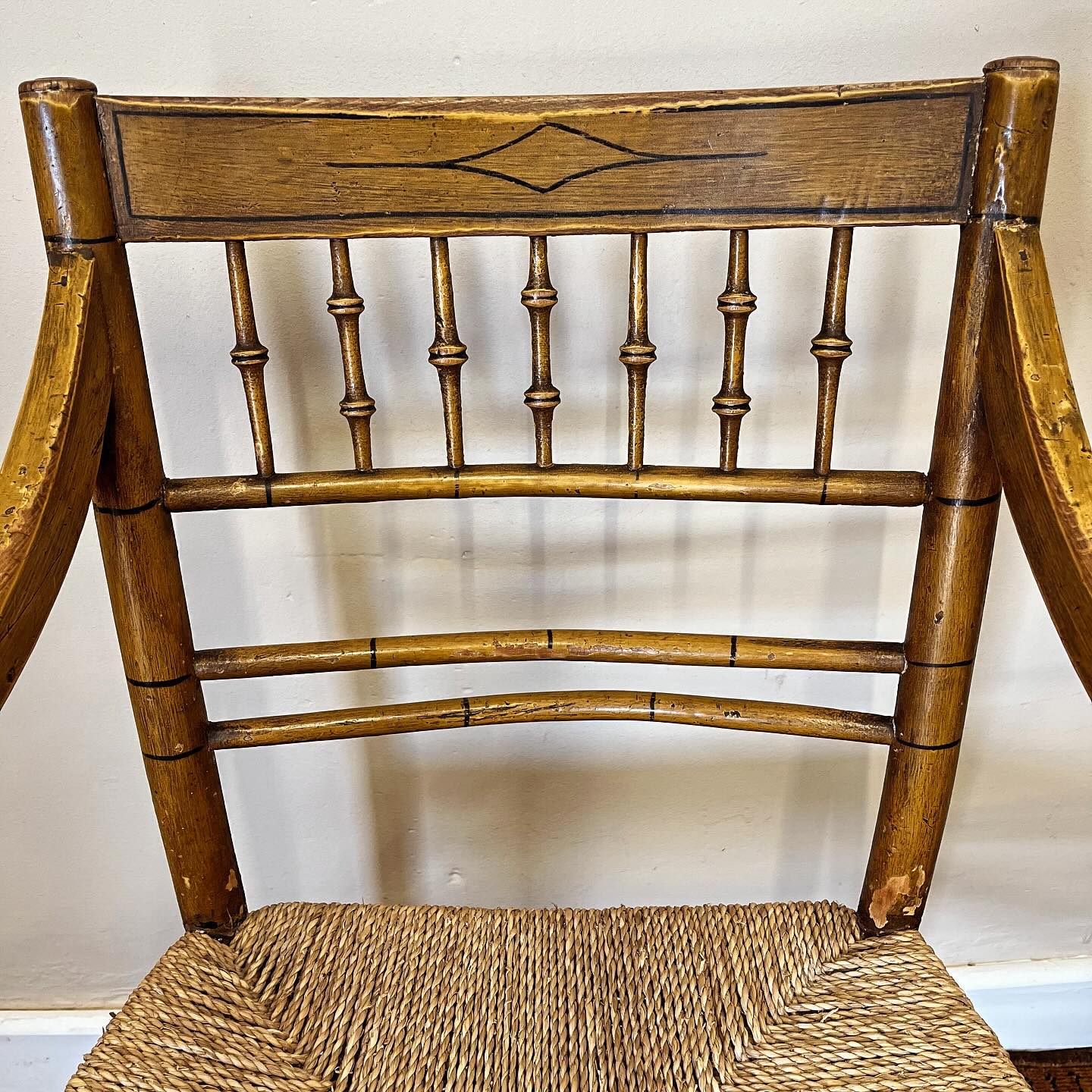 Regency painted chair image 6