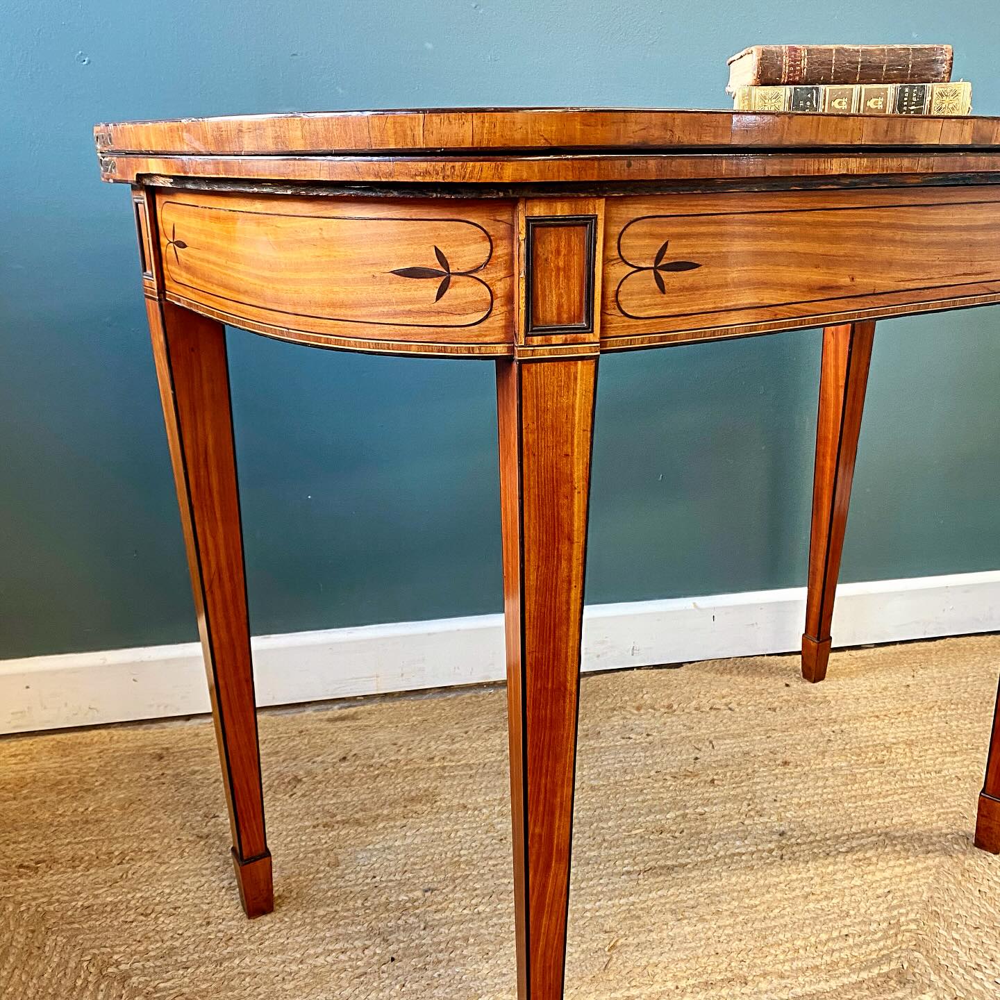 Georgian satinwood card table image 3