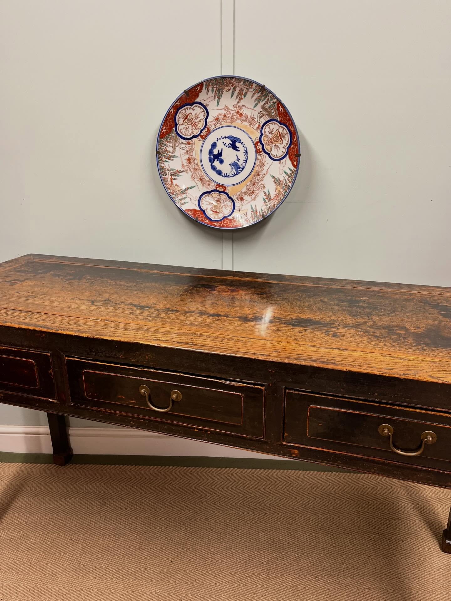 19th century Chinese elm table image 1