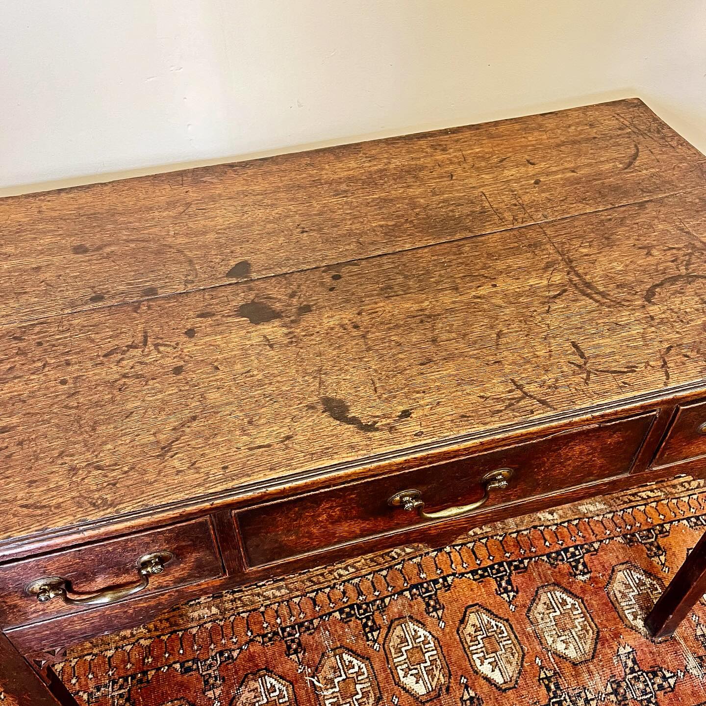 Georgian oak lowboy image 3