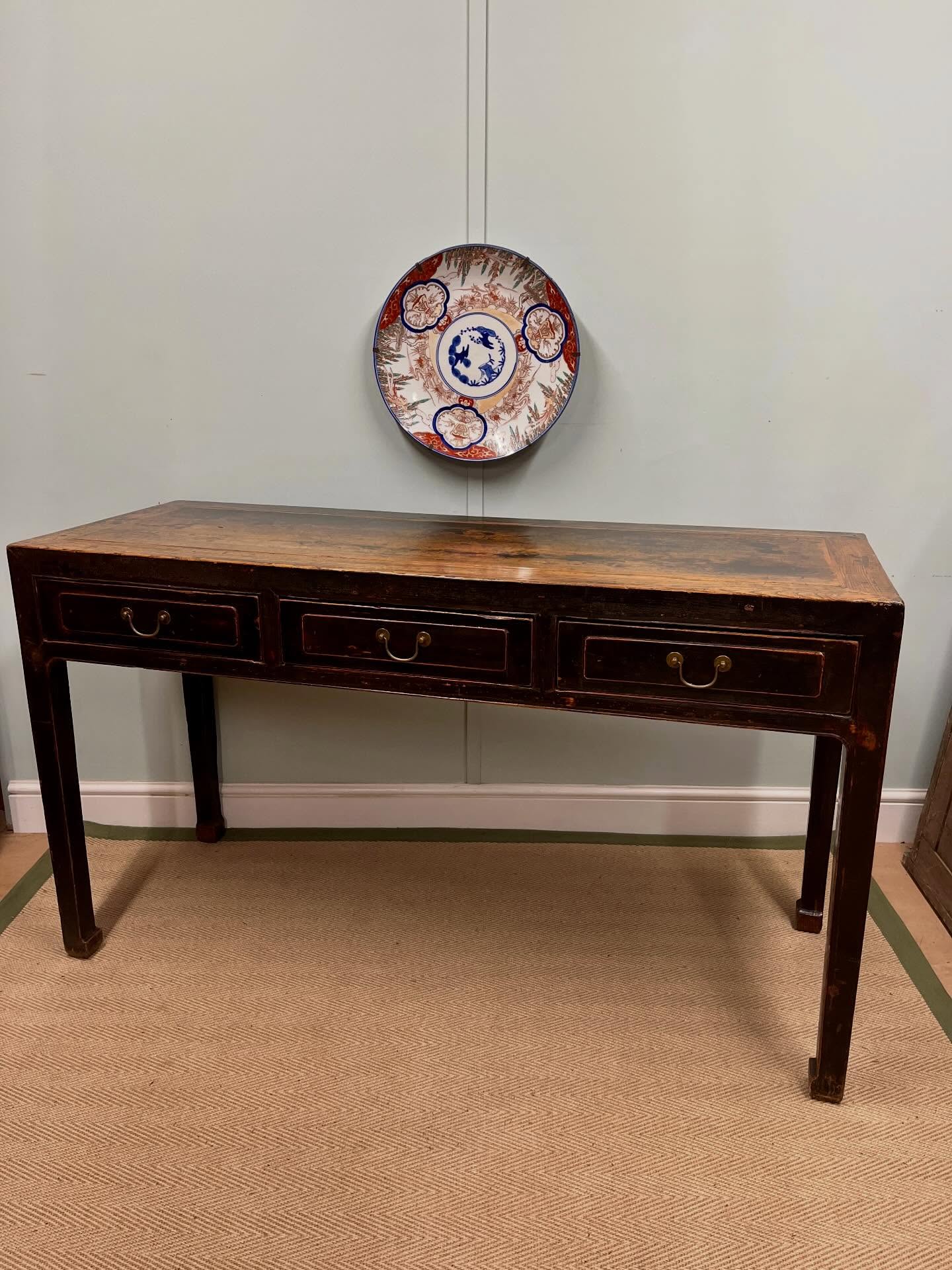 19th century Chinese elm table image 0