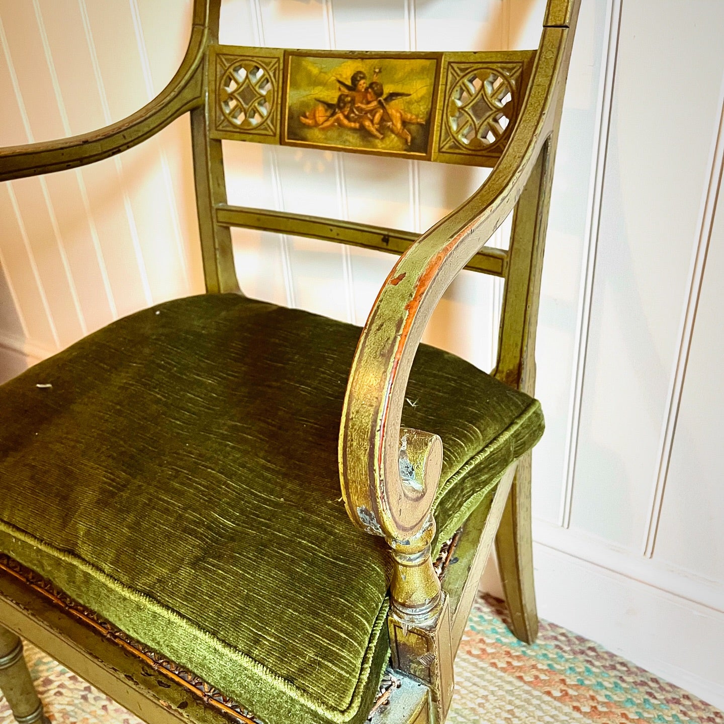 Regency painted armchair image 1