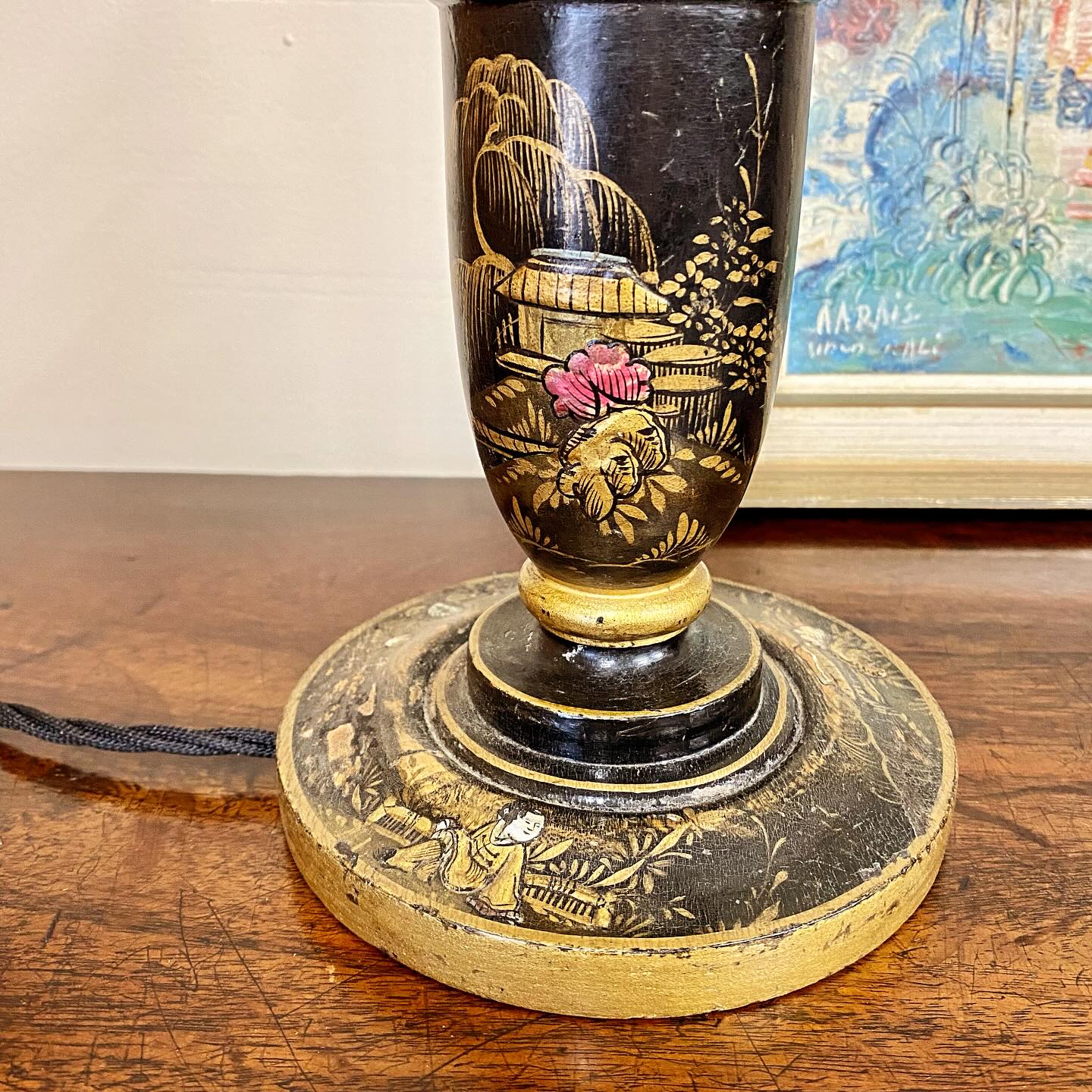 19th century chinoiserie lamp image 2