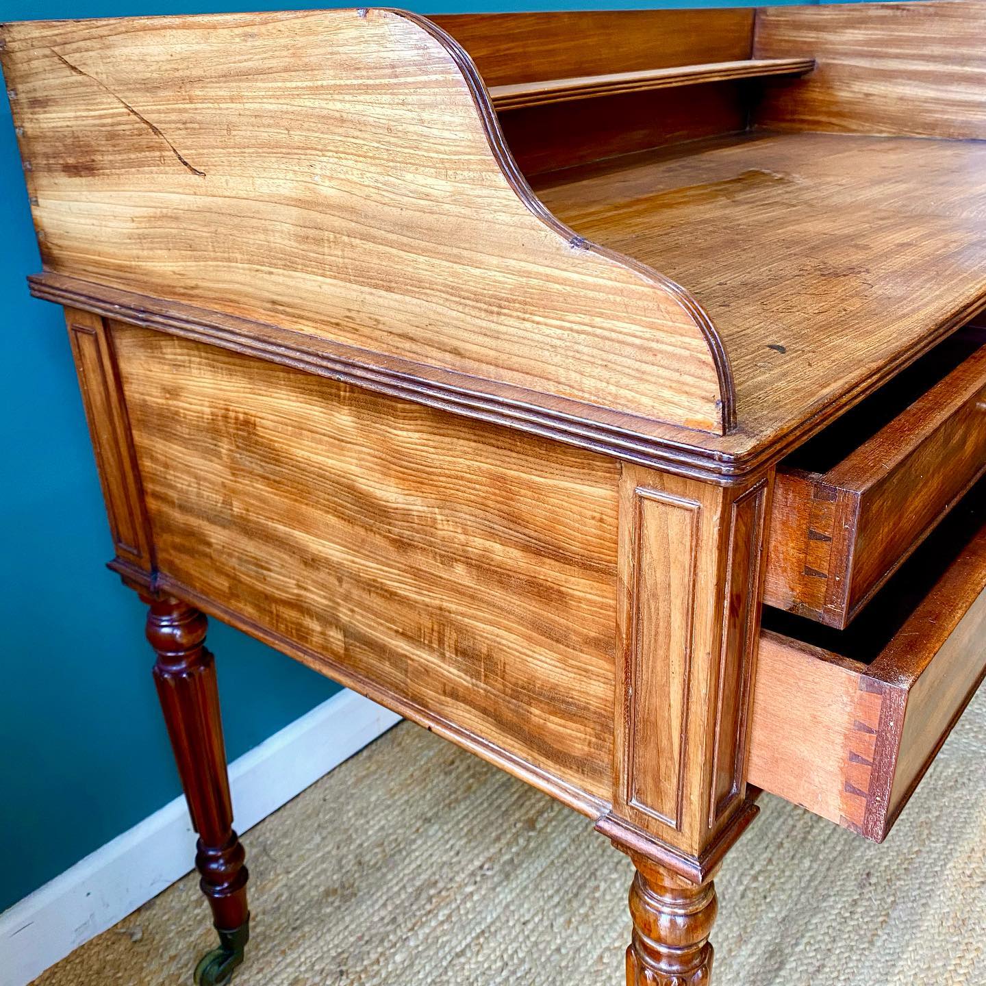 George IV mahogany writing or dressing table image 4