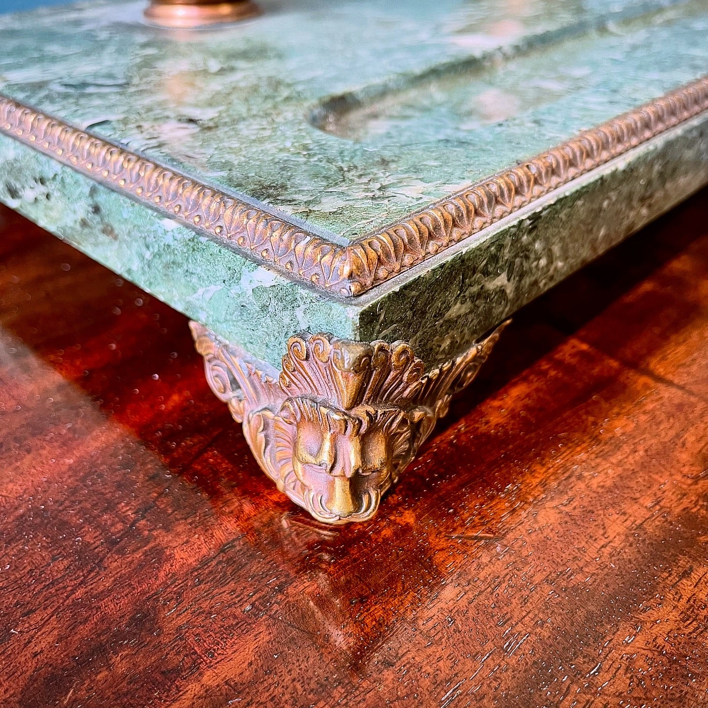 French marble ink stand and blotter  image 2
