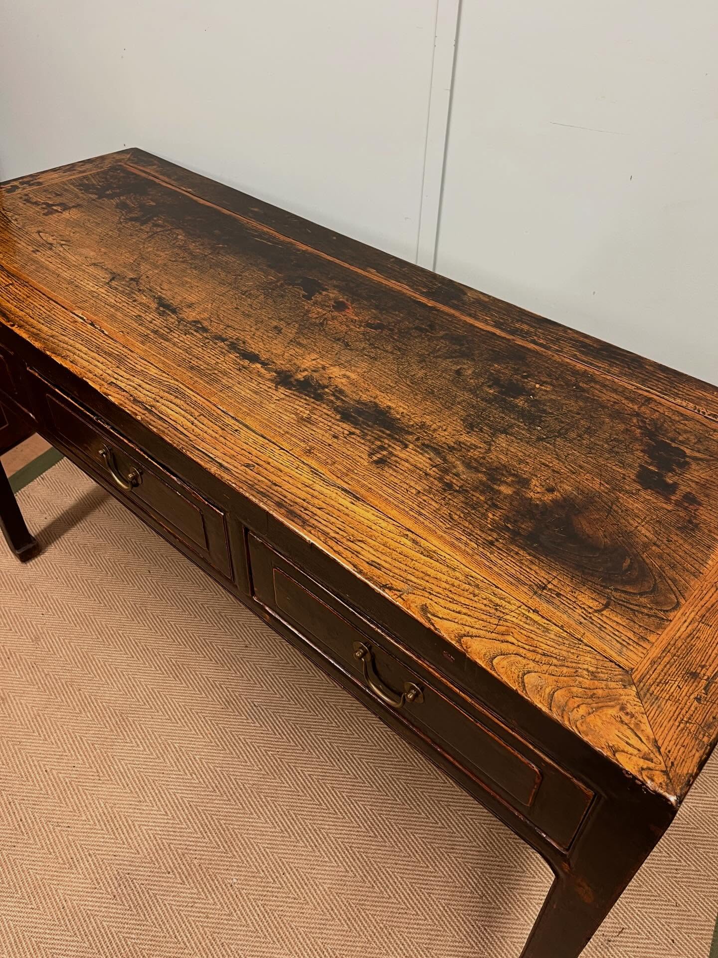 19th century Chinese elm table image 3
