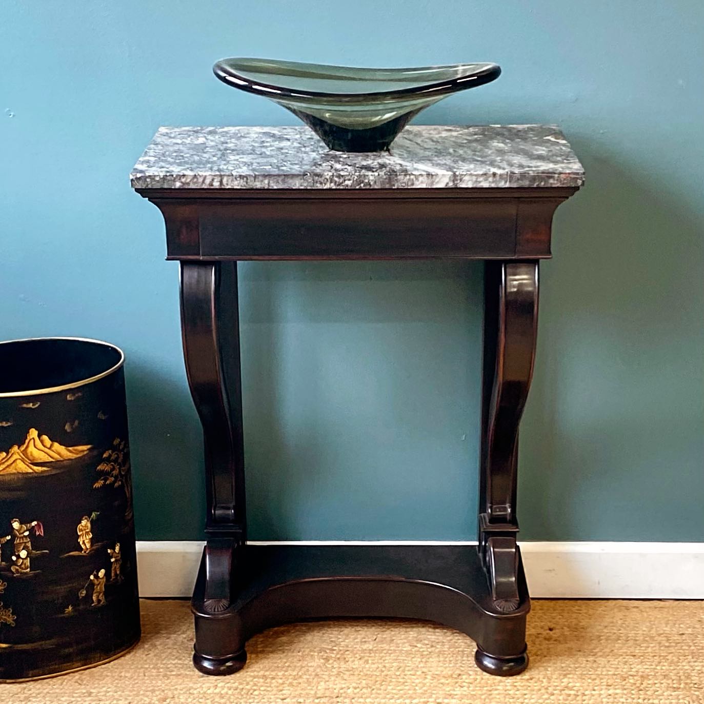 Marble topped console table image 1