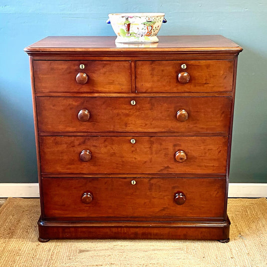 19th century mahogany chest of drawers  image 0