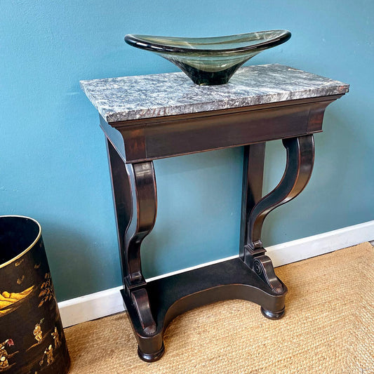 Marble topped console table image 0